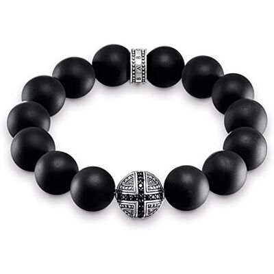 THOMAS SABO Herren-Armband Power Bracelet Kreuz Rebel at Heart 925 Sterling Silber 16 cm A1572-705-11-L16 THOMAS SABO Herren-Armband Power Bracelet Kreuz Rebel at Heart 925 Sterling Silber 16 cm A1572-705-11-L16