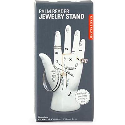 Kikkerland JK17 Palm Reader Schmuckständer, Weiß Kikkerland JK17 Palm Reader Schmuckständer, Weiß