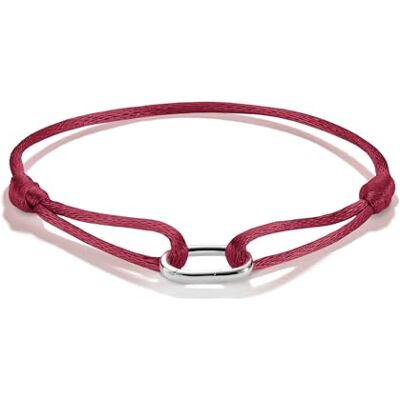 THOMAS SABO Textilarmband rot Connect 925 Sterling Silber C1210-001-50-L24V THOMAS SABO Textilarmband rot Connect 925 Sterling Silber C1210-001-50-L24V