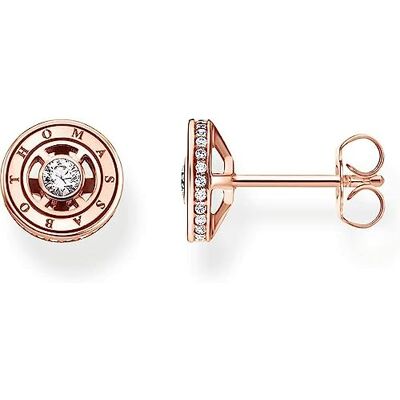 THOMAS SABO Ohrstecker mit weißen Steinen roségold 925 Sterlingsilber, 750 Roségold Vergoldung THOMAS SABO Ohrstecker mit weißen Steinen roségold 925 Sterlingsilber, 750 Roségold Vergoldung