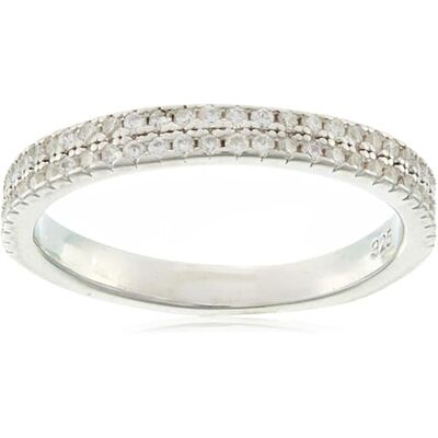 Brilio Silver Sparkling Silver Ring with Clear Zircons RI059W Circuit: 50mm sBS2353-50, Estándar, Nicht-Edelmetall, Kein Edelstein Brilio Silver Sparkling Silver Ring with Clear Zircons RI059W Circuit: 50mm sBS2353-50, Estándar, Nicht-Edelmetall, Kein Edelstein