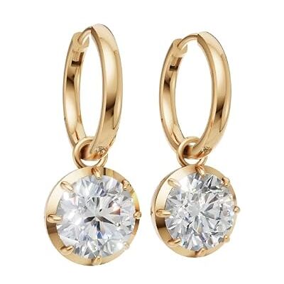 Mr.O The Marilyn Earrings Gold Ohrringe mit 24K Vergoldung aus Messing mit Swarovski-Kristall Mr.O The Marilyn Earrings Gold Ohrringe mit 24K Vergoldung aus Messing mit Swarovski-Kristall