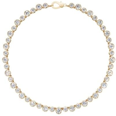 Mr.O The Grace Link Crystal Halskette Gold aus Messing mit 24K Goldbeschichtung Mr.O The Grace Link Crystal Halskette Gold aus Messing mit 24K Goldbeschichtung