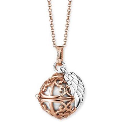 Engelsrufer Damen Halskette aus Sterling Silber mit Klangkugel Anhänger Roségold in der Größe XS mit perlmutt Klangkugel, Karabinerverschluss, nickelfrei, Größe: 45+5 cm, ERN-ER23-20-XS-R Engelsrufer Damen Halskette aus Sterling Silber mit Klangkugel Anhänger Roségold in der Größe XS mit perlmutt Klangkugel, Karabinerverschluss, nickelfrei, Größe: 45+5 cm, ERN-ER23-20-XS-R