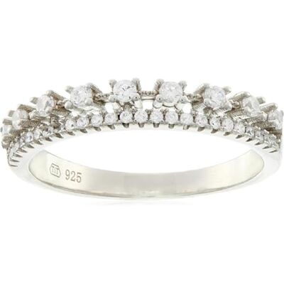 Beneto Ring Luxury Silver Ring with Clear Zircons AGG409 Circuit: 56 mm sBE1408-56 Marke, Estándar, Nicht-Edelmetall, Kein Edelstein Beneto Ring Luxury Silver Ring with Clear Zircons AGG409 Circuit: 56 mm sBE1408-56 Marke, Estándar, Nicht-Edelmetall, Kein Edelstein