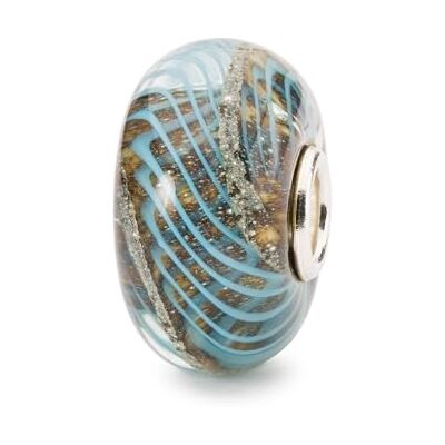 Trollbeads Blue Grooves Glas Bead TGLBE-20283 Trollbeads Blue Grooves Glas Bead TGLBE-20283