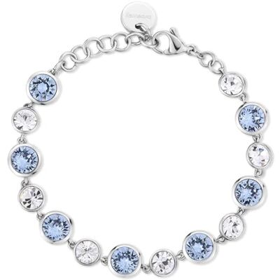 Brosway Damen Armband SYMPHONIA aus Edelstahl mit Kristallen in der Farbe blau, Länge: 17,5 cm, BYM166 Brosway Damen Armband SYMPHONIA aus Edelstahl mit Kristallen in der Farbe blau, Länge: 17,5 cm, BYM166