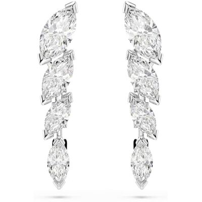 Swarovski Mesmera Ohrringe, Marquise-Schliff, Weiß, Rhodiniert Swarovski Mesmera Ohrringe, Marquise-Schliff, Weiß, Rhodiniert
