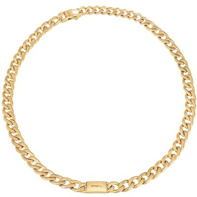 Breil Juwel Sammlung LOGOMANIA, HALSKETTEN aus HERREN in FARBIGER STAHL Farbe GOLD messen 52 TJ3071 Breil Juwel Sammlung LOGOMANIA, HALSKETTEN aus HERREN in FARBIGER STAHL Farbe GOLD messen 52 TJ3071