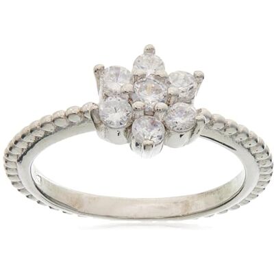 Beneto Ring Silver Ring with Flower AGG211 Schaltung: 52 mm sBE0441-52, Estándar, Nicht-Edelmetall, Kein Edelstein Beneto Ring Silver Ring with Flower AGG211 Schaltung: 52 mm sBE0441-52, Estándar, Nicht-Edelmetall, Kein Edelstein