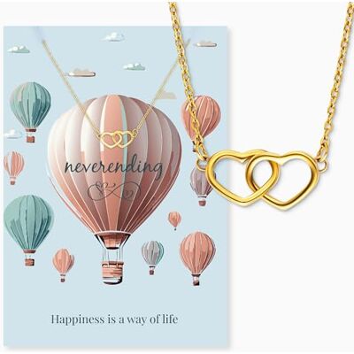 Engelsrufer Grußkarte Neverending mit Halskette Edelstahl Gold – Symbol der Unendlichkeit – Persönliches Geschenkset mit Schmuck Engelsrufer Grußkarte Neverending mit Halskette Edelstahl Gold – Symbol der Unendlichkeit – Persönliches Geschenkset mit Schmuck