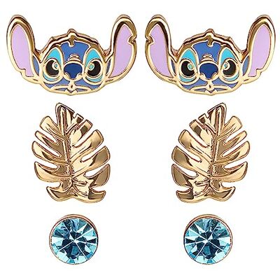 Disney Lilo & Stitch Blue and Gold Coloured 3 Piece Earring Set SF00262YRQL.PH Disney Lilo & Stitch Blue and Gold Coloured 3 Piece Earring Set SF00262YRQL.PH