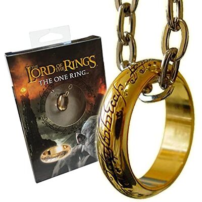 The Noble Collection 13916 Noble Collection Lord of The Rings Ring Necklace with Chain The Noble Collection 13916 Noble Collection Lord of The Rings Ring Necklace with Chain