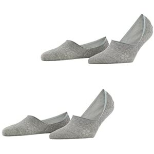 Burlington Damen Füßlinge Everyday Multipack W In Baumwolle unsichtbar einfarbig 2 Paar, Grau Light Grey 3400, 35-36 Burlington Damen Füßlinge Everyday Multipack W In Baumwolle unsichtbar einfarbig 2 Paar, Grau Light Grey 3400, 35-36