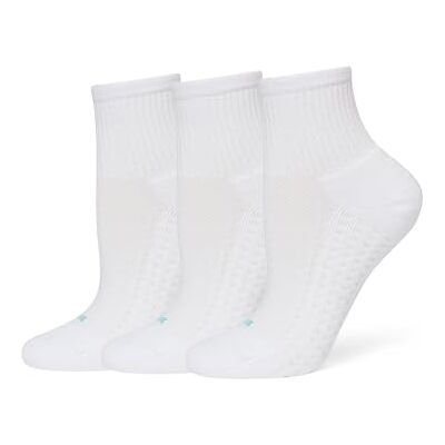 HUE Damen Air Sport Mini-Crew, 3 Paar Lässige Socken, Weiss/opulenter Garten, Einheitsgröße (3er Pack) HUE Damen Air Sport Mini-Crew, 3 Paar Lässige Socken, Weiss/opulenter Garten, Einheitsgröße (3er Pack)
