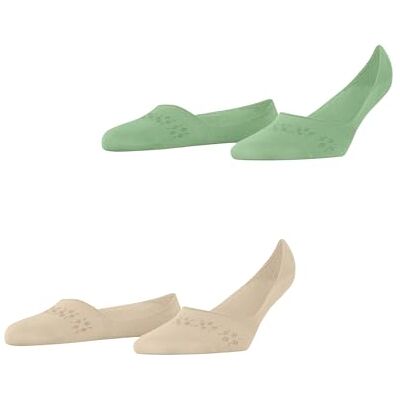Burlington Damen Füßlinge Everyday Multipack W In Baumwolle unsichtbar einfarbig 2 Paar, Grün Persian Green 7377, 39-40 Burlington Damen Füßlinge Everyday Multipack W In Baumwolle unsichtbar einfarbig 2 Paar, Grün Persian Green 7377, 39-40