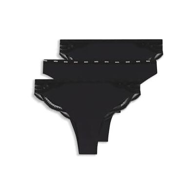 Boss Damen 3p Lace Brazilian 10281140 01 String Boss Damen 3p Lace Brazilian 10281140 01 String