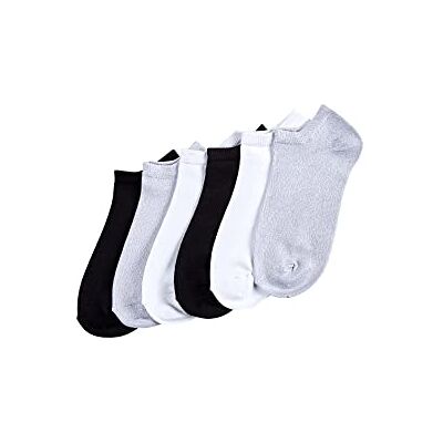 HUE Damen Superweiche No-Show Liner Socken, 6 Paar Innensocken, Chrome, Einheitsgröße (6er Pack) HUE Damen Superweiche No-Show Liner Socken, 6 Paar Innensocken, Chrome, Einheitsgröße (6er Pack)