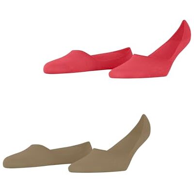 Burlington Damen Füßlinge Everyday Multipack W In Baumwolle unsichtbar einfarbig 2 Paar, Rot Coral Red 8542, 37-38 Burlington Damen Füßlinge Everyday Multipack W In Baumwolle unsichtbar einfarbig 2 Paar, Rot Coral Red 8542, 37-38