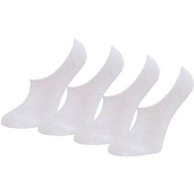 Amazon Damen Low Cut No Show-Socken, 4 Paar, Weiß, 38.5-43 Amazon Damen Low Cut No Show-Socken, 4 Paar, Weiß, 38.5-43