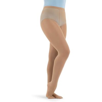 Capezio Damen Strumpfhose mit Standfuß Beige Small Capezio Damen Strumpfhose mit Standfuß Beige Small