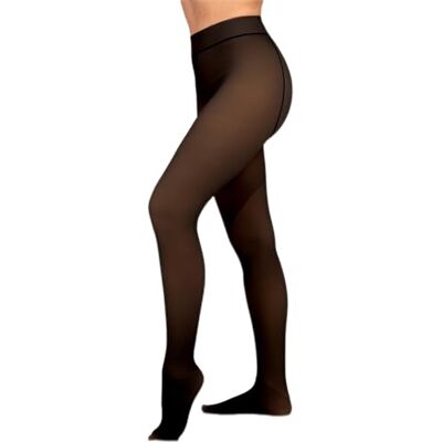 HUE Damen Strumpfhose mit Fleece gefüttert Sheer, Schwarz, Medium-Large HUE Damen Strumpfhose mit Fleece gefüttert Sheer, Schwarz, Medium-Large