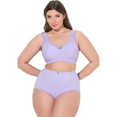 Ulla Popken Damen große Größen Übergrößen Plus Size Entlastungs-BH, Struktur, ohne Bügel zartes Lavendel 115C 801187800-115C Ulla Popken Damen große Größen Übergrößen Plus Size Entlastungs-BH, Struktur, ohne Bügel zartes Lavendel 115C 801187800-115C