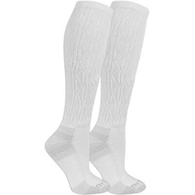 Dr. Scholl's Damen Advanced Diabetic Blisterguard 3 Pair Packs-Non-Binding Cushioned Comfort Lässige Socken, Weiß – Kniehoch (2 Paar), 36.5-43 EU (2er Dr. Scholl's Damen Advanced Diabetic Blisterguard 3 Pair Packs-Non-Binding Cushioned Comfort Lässige Socken, Weiß – Kniehoch (2 Paar), 36.5-43 EU (2er