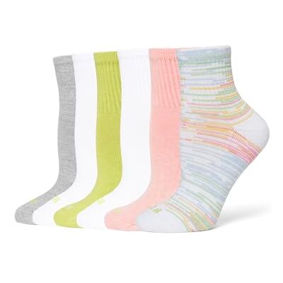 HUE Mini-Crew-Socken für Damen, 6 Paar, Einheitsgröße HUE Mini-Crew-Socken für Damen, 6 Paar, Einheitsgröße
