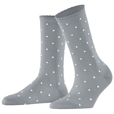 FALKE Damen Socken Spike Dot W So Baumwolle gemustert 1 Paar, Grau Silver 3290, 35-38 FALKE Damen Socken Spike Dot W So Baumwolle gemustert 1 Paar, Grau Silver 3290, 35-38