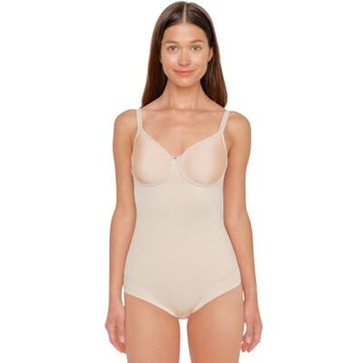 Susa Body mit Bügel I Catania 6552 I 75A ivory I Figurformender Body für Damen aus atmungsaktivem Spacer Material I Formt Taille, Bauch & Po I Unsichtbar unter Kleidung Susa Body mit Bügel I Catania 6552 I 75A ivory I Figurformender Body für Damen aus atmungsaktivem Spacer Material I Formt Taille, Bauch & Po I Unsichtbar unter Kleidung