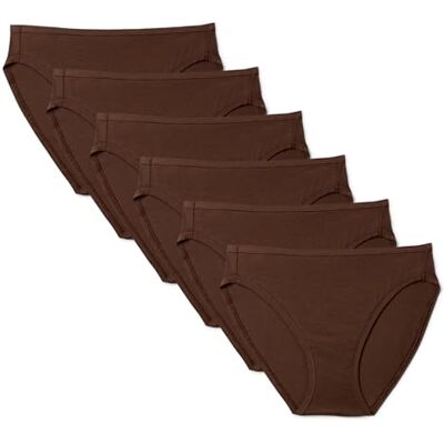 Amazon Damen Unterhosen aus Baumwolle, Bikini-Slip, 6er Pack, Rich Hazel, 6 Stück, 5XL Große Größen Amazon Damen Unterhosen aus Baumwolle, Bikini-Slip, 6er Pack, Rich Hazel, 6 Stück, 5XL Große Größen