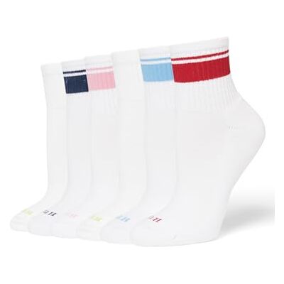 HUE Mini-Crew-Socken für Damen, 6 Paar, Einheitsgröße HUE Mini-Crew-Socken für Damen, 6 Paar, Einheitsgröße