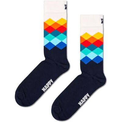 Happy Socks Unisex Faded Diamond Sock Socken (1er Pack) Happy Socks Unisex Faded Diamond Sock Socken (1er Pack)