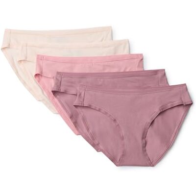 Amazon Damen Bikini-Unterhosen aus Baumwolle (in Übergröße erhältlich), 10er Pack, Staubrosé/Rosé/Blassrosa, 44 Amazon Damen Bikini-Unterhosen aus Baumwolle (in Übergröße erhältlich), 10er Pack, Staubrosé/Rosé/Blassrosa, 44