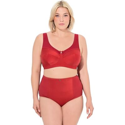 Ulla Popken Damen große Größen Übergrößen Plus Size Entlastungs-BH, Struktur, ohne Bügel, Cup C H Ulla Popken Damen große Größen Übergrößen Plus Size Entlastungs-BH, Struktur, ohne Bügel, Cup C H