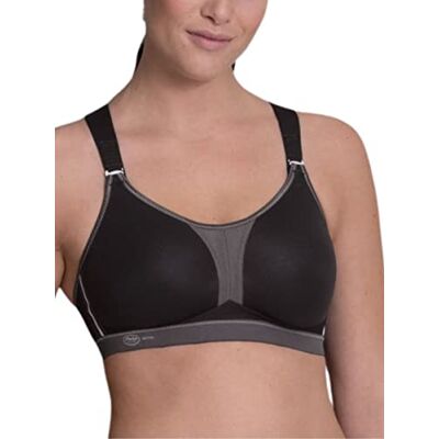 Anita Damen Sport-BH Dynamix-Star Sport BH, Schwarz/Anthrazit, 80E EU Anita Damen Sport-BH Dynamix-Star Sport BH, Schwarz/Anthrazit, 80E EU