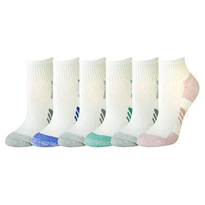 Amazon Damen Performance Cotton Cushioned Athletic Knöchelsocken, 6 Paar, Blau/Grau/Rosa/Blaugrün/Weiß/Mehrfarbig, 39-42 Amazon Damen Performance Cotton Cushioned Athletic Knöchelsocken, 6 Paar, Blau/Grau/Rosa/Blaugrün/Weiß/Mehrfarbig, 39-42