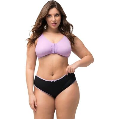 Ulla Popken Damen 5 Pack Contrast Trim Midi Briefs Slip (1er Pack) Ulla Popken Damen 5 Pack Contrast Trim Midi Briefs Slip (1er Pack)