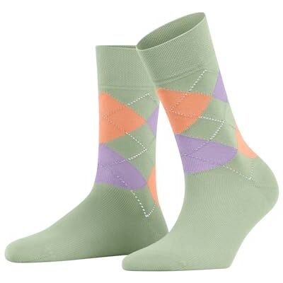FALKE Damen Socken Sensitive Argyle W So Baumwolle mit Komfortbund 1 Paar, Grün Light Green 7313, 35-38 FALKE Damen Socken Sensitive Argyle W So Baumwolle mit Komfortbund 1 Paar, Grün Light Green 7313, 35-38