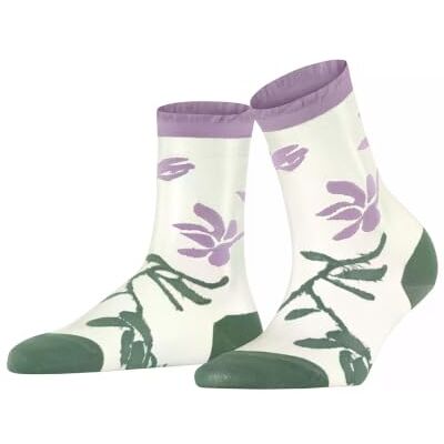 FALKE Damen Socken Garden Villa W So Baumwolle gemustert 1 Paar, Grün Sage 7538, 41-42 FALKE Damen Socken Garden Villa W So Baumwolle gemustert 1 Paar, Grün Sage 7538, 41-42