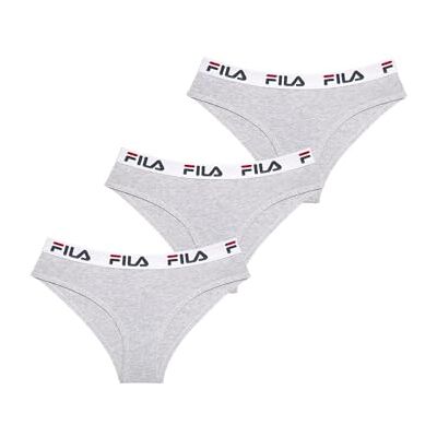 FILA Unterhosen Damen, 3er-Pack, Grau 43GR (L) FILA Unterhosen Damen, 3er-Pack, Grau 43GR (L)