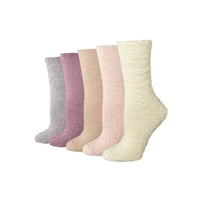 Amazon Damen Kuschelige Flauschige Hausschuhsocken, Plüsch-Schlafsocken, 5 Paar, Rosa, Mehrfarbig, 35-42 Amazon Damen Kuschelige Flauschige Hausschuhsocken, Plüsch-Schlafsocken, 5 Paar, Rosa, Mehrfarbig, 35-42