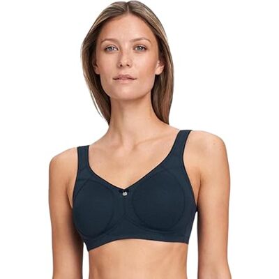 Susa BH Damen ohne Bügel mit Soft-Touch-Unterbrustband Capri 8107 Gemoldete Cups mit Stützblenden & verstellbaren Träger glatter, Leichter und bequemer T Shirt BH, Blau/Twilight 95F Susa BH Damen ohne Bügel mit Soft-Touch-Unterbrustband Capri 8107 Gemoldete Cups mit Stützblenden & verstellbaren Träger glatter, Leichter und bequemer T Shirt BH, Blau/Twilight 95F
