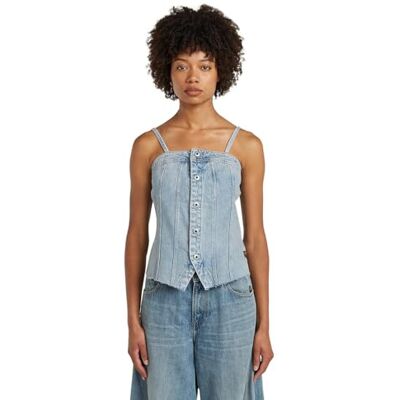 G-STAR Women's Kick Bustier wmn, Size: M, Color Blue G-STAR Women's Kick Bustier wmn, Size: M, Color Blue