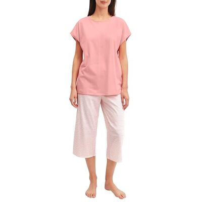 CALIDA Lovely Nights Capri-Pyjama Damen Peach Cream 36-38 CALIDA Lovely Nights Capri-Pyjama Damen Peach Cream 36-38