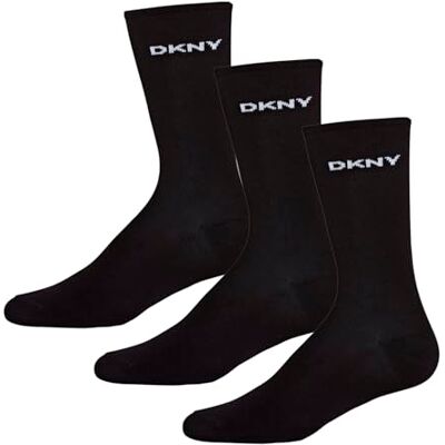 DKNY Damen Socken Schwarz 3er Pack Größe 37-40 DKNY Damen Socken Schwarz 3er Pack Größe 37-40