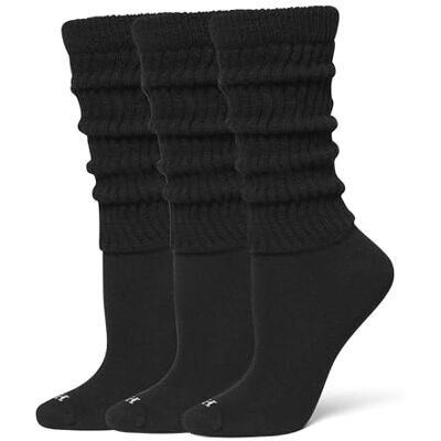 HUE Damen Slouch, 3 Paar Socken, Schwarz/Schwarz/Schwarz, Einheitsgröße (3er Pack) HUE Damen Slouch, 3 Paar Socken, Schwarz/Schwarz/Schwarz, Einheitsgröße (3er Pack)