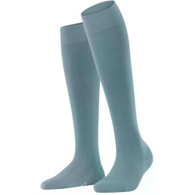 FALKE Damen Kniestrümpfe Softmerino W Kh Wolle Baumwolle lang einfarbig 1 Paar, Blau Monument 6592, 41-42 FALKE Damen Kniestrümpfe Softmerino W Kh Wolle Baumwolle lang einfarbig 1 Paar, Blau Monument 6592, 41-42