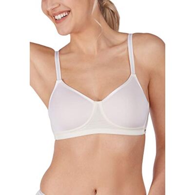 HUBER Damen Bügelloser BH Pure & Sensual bügelloser Spacer BH, Elfenbein (Champagne 0624), 90 D HUBER Damen Bügelloser BH Pure & Sensual bügelloser Spacer BH, Elfenbein (Champagne 0624), 90 D